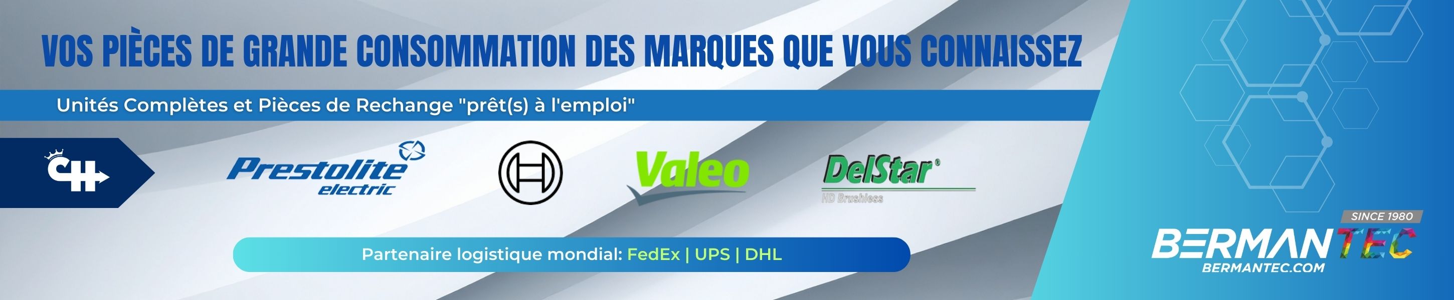 Depuis de nombreuses années, BermanTec est un fournisseur de confiance de démarreurs, d’alternateurs et de leurs pièces détachées haute performance.