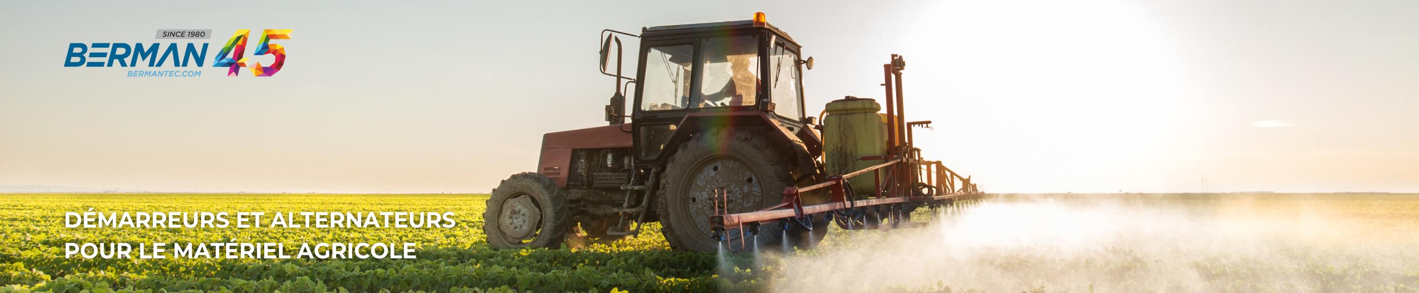 Découvrez la gamme complète de démarreurs et d'alternateurs BermanTec pour les machines agricoles.